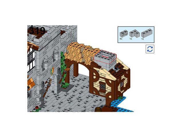 ZITIANYOUBUILD Custom MOC-164496 Lion Knights Harbor Fitting to 10305 (3094PCS) Toys Gift