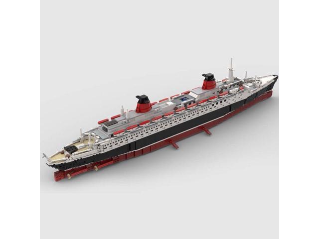 ZITIANYOUBUILD Custom MOC-62291 1/400 Scale SS France Large Steamship Fit for 102942673Pcs