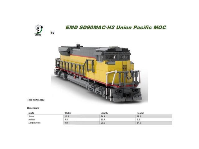 ZITIANYOUBUILD Custom MOC-125311 EMD SD90MAC-H2 Union Pacific Train(2262PCS/Dynamic Version)