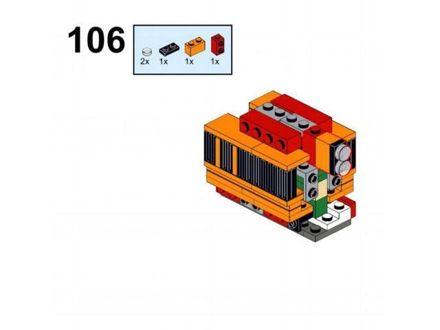 ZITIANYOUBUILD Custom MOC-104326 U-18B Pickens Retro Train (1362 Parts) Toys Gift for Christmas