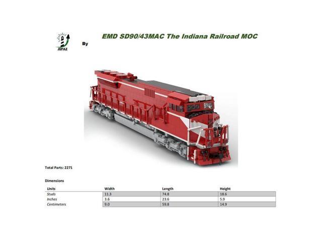 ZITIANYOUBUILD Custom MOC-126405 EMD SD90/43MAC The Indiana Railroad Train (2263PCS)