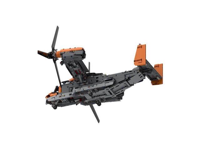 ZITIANYOUBUILD Custom MOC-60447 Military V22 Fishhawk Model (Dynamic Version/1607 Parts)