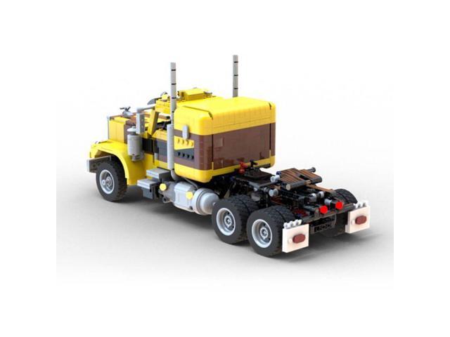 ZITIANYOUBUILD Custom MOC-138226 Semi-trailer Truck(1542PCS/Dynamic Version/Yellow & Black)