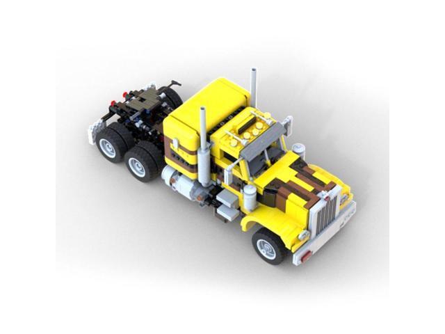 ZITIANYOUBUILD Custom MOC-138226 Semi-trailer Truck(1542PCS/Dynamic Version/Yellow & Black)