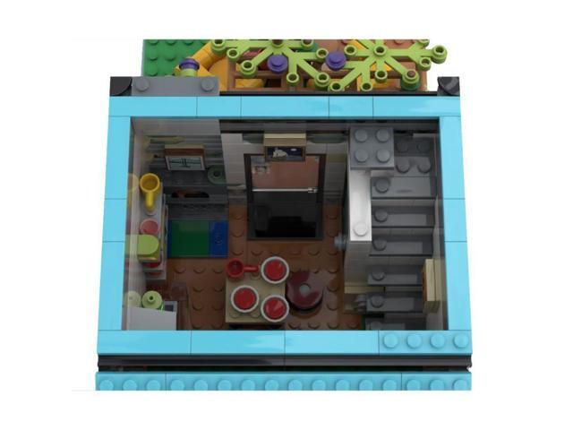 ZITIANYOUBUILD Custom MOC-140843 Home & Apartment Street Scene Theme(1511PCS/Blue) Toys Gift