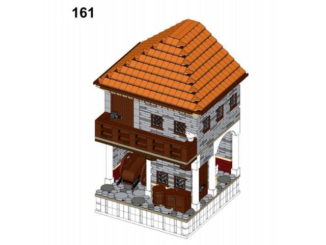 ZITIANYOUBUILD Custom MOC-158191 Medieval Roman City Insula Module Model(1543PCS) Toys Gift
