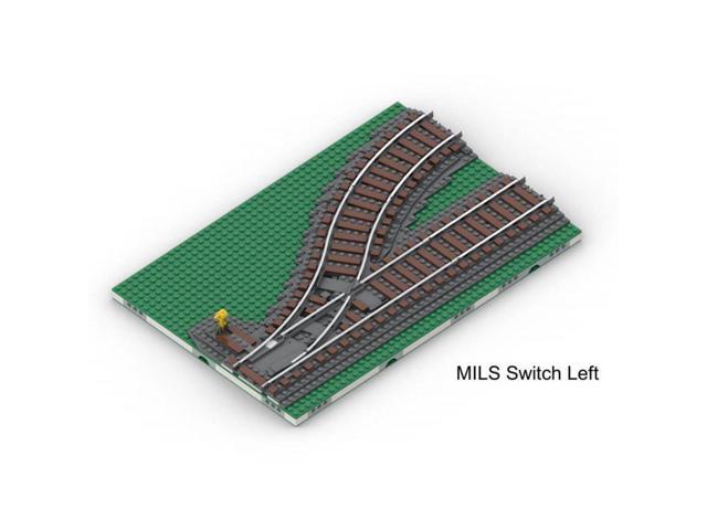 ZITIANYOUBUILD Custom MOC-124899 MILS Ballasted Left Switch Return Curve Train Track(576PCS)