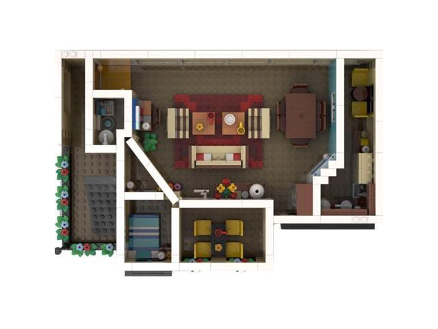 ZITIANYOUBUILD Custom MOC-98776 Originally Licensed SitCom Suite The Jeffersons 919 Parts+