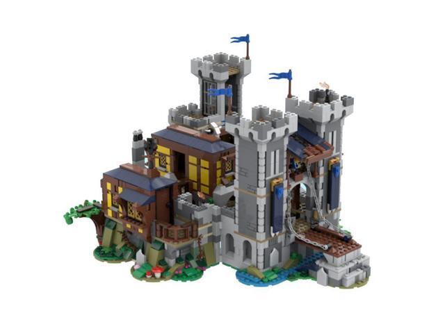 ZITIANYOUBUILD Custom MOC-116798 Medieval Black Sakers Stronghold (1971 Parts) Toys Gift