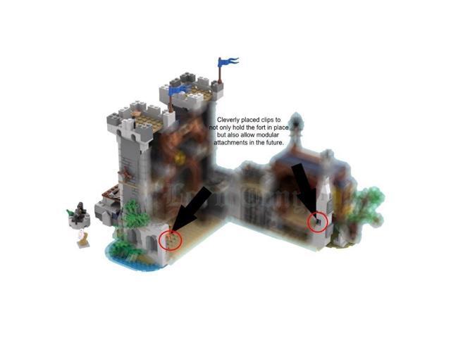 ZITIANYOUBUILD Custom MOC-108731 Medieval Black Sakers Fort (1025 Parts) Toys Gift