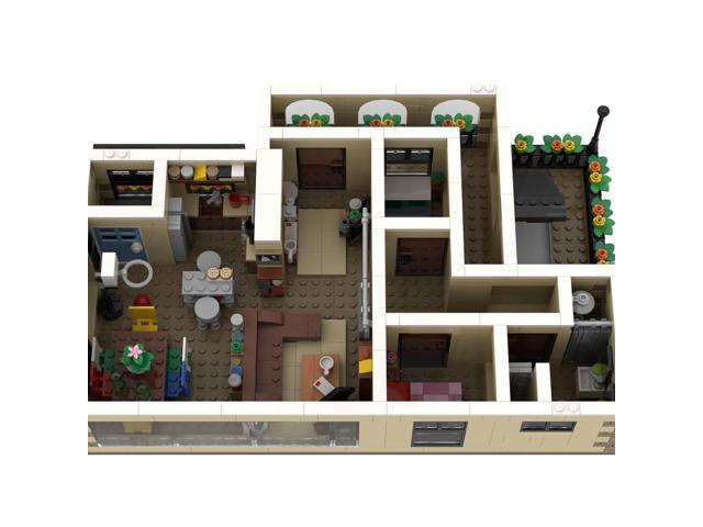 ZITIANYOUBUILD Custom MOC-88236 Part 3 Of Apartment Suite Modular Building 888 Parts