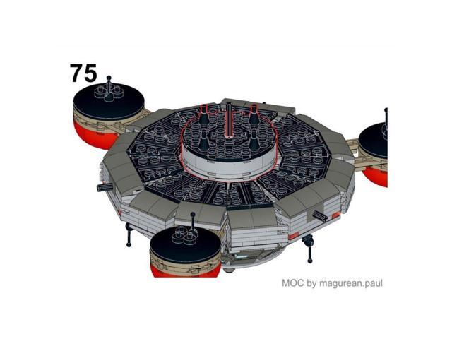 ZITIANYOUBUILD Custom MOC-144111 Terran-Science- Vessel Future Spaceship Model(872PCS)