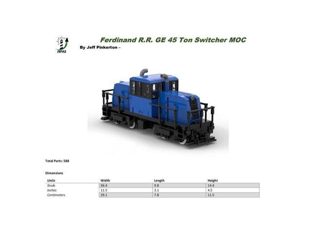 ZITIANYOUBUILD Custom MOC-116974 Fd-RR GE45 Ton Switcher 582 Parts Toys Gift for Christmas