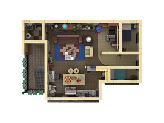 ZITIANYOUBUILD Custom MOC-89515 SitCom Suites - Part 4 Modification of Set 21302 (1043 Parts+)