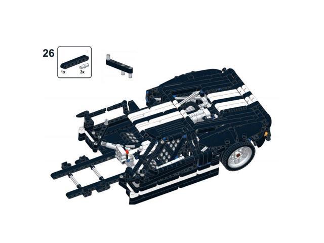 ZITIANYOUBUILD Custom MOC-113244 1/12 Scale Supercar Vehicle Model(1468PCS/Black) Toys Gift