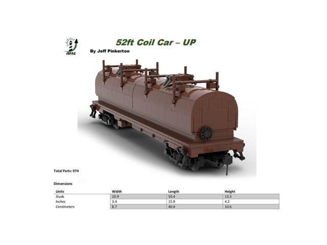 ZITIANYOUBUILD Custom MOC-137947 Coil Car UP Retro Train Model Particle (966 Parts)