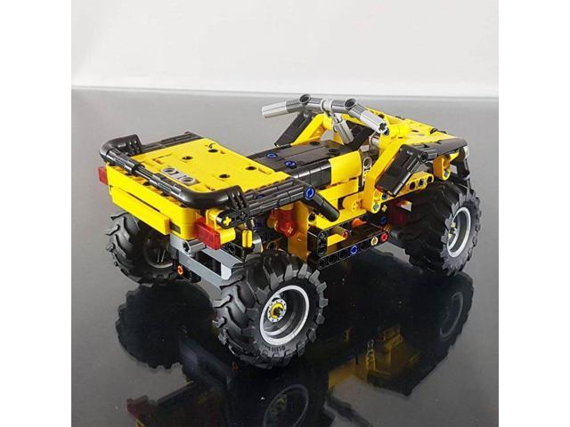 ZITIANYOUBUILD Custom MOC-70035 C-Type Terrain Four-Wheel Motorcycle Model(596PCS/Yellow)