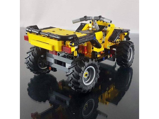ZITIANYOUBUILD Custom MOC-70035 C-Type Terrain Four-Wheel Motorcycle Model(596PCS/Yellow)
