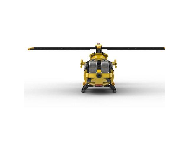 ZITIANYOUBUILD Custom MOC-203640 1/40 Scale H145 HAWK Civil Helicopter Blocks Set (611 Parts)