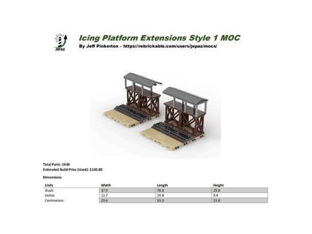 ZITIANYOUBUILD Custom MOC-101045 Icing House Platform Extensions Style 1(1640PCS) Toys Gift