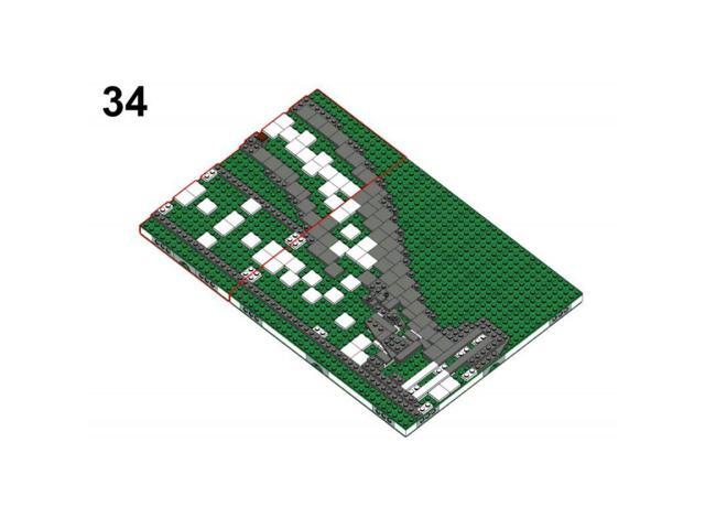 ZITIANYOUBUILD Custom MOC-124900 MILS Ballasted Right Switch Return Curve Train Track 573 Parts