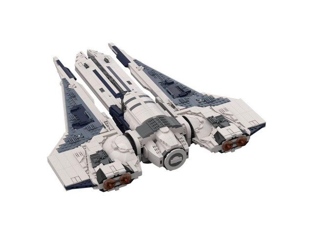 ZITIANYOUBUILD Custom MOC-155027 UCS Bo-Katan Komrk-class Future Spaceship Model(2007PCS)