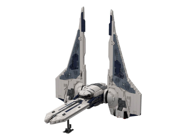 ZITIANYOUBUILD Custom MOC-155027 UCS Bo-Katan Komrk-class Future Spaceship Model(2007PCS)