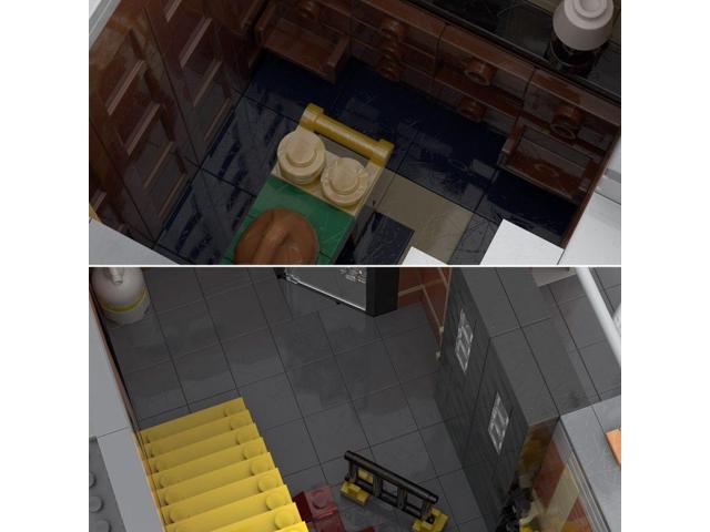 ZITIANYOUBUILD Custom MOC-136707 Modular Old Factory Building with Interior 1966 Pcs