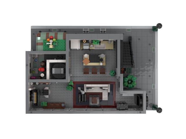 ZITIANYOUBUILD Custom MOC-89138 Suites Part 1 Modification of Set 10291 Apartment 1680PCS