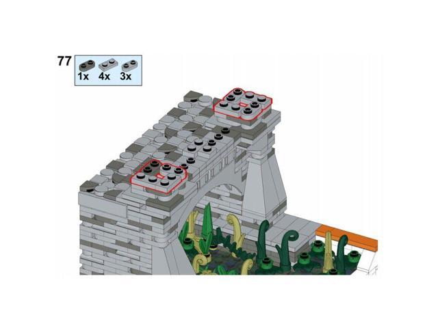 ZITIANYOUBUILD Custom MOC-158189 Medieval Roman City Bridge Module Model(940PCS) Toys Gift