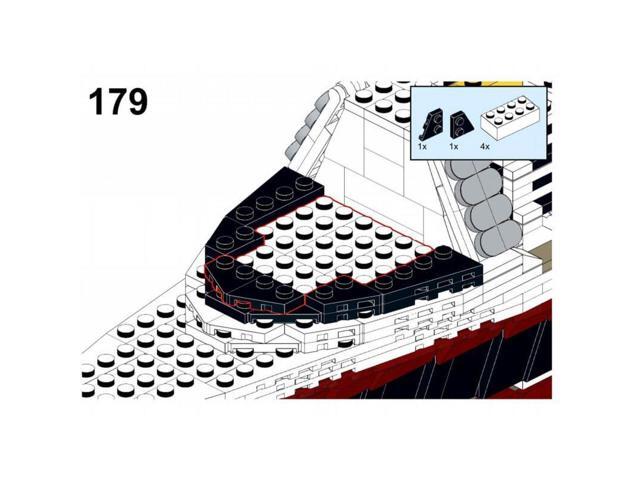 ZITIANYOUBUILD Custom MOC-55935 1/500 Scale MS Poseidon Large Steamship Set Fit for Set 10294