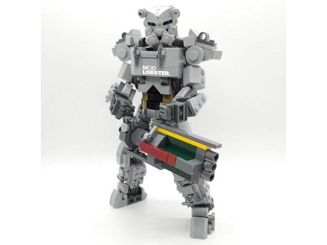 ZITIANYOUBUILD Custom MOC-182180 Fully Articulated T-60 Mecha Warrior Building Blocks 569 Parts