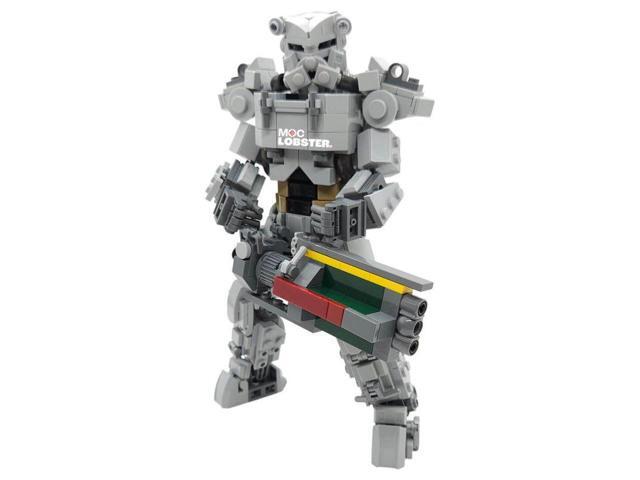 ZITIANYOUBUILD Custom MOC-182180 Fully Articulated T-60 Mecha Warrior Building Blocks 569 Parts