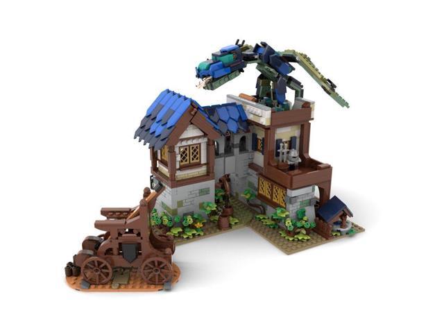 ZITIANYOUBUILD Custom MOC-75365 Medieval Dragon Attack 1427 Parts Toys Gift for Christmas