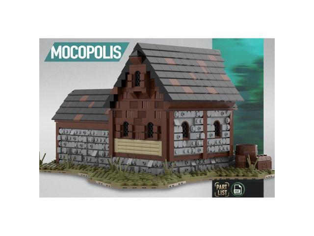 ZITIANYOUBUILD Custom MOC-76635 Medieval Stable Module of Large Village Theme (1730 Parts)