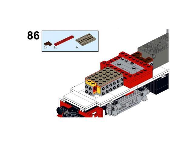 ZITIANYOUBUILD Custom MOC-118281 RS-3 Vermont Railways Train Model (1208 Parts/Dynamic Version)