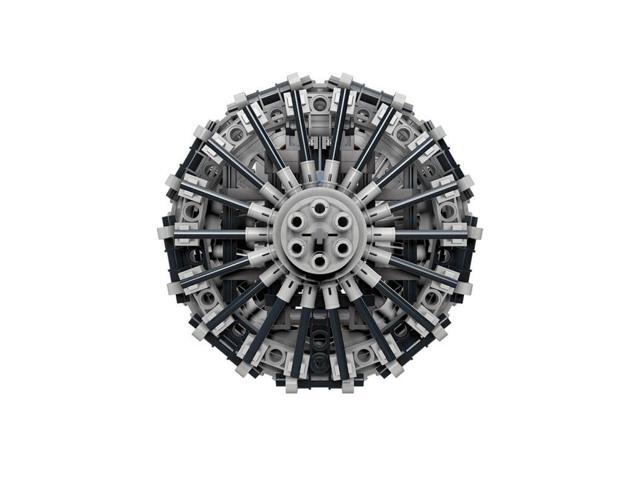 ZITIANYOUBUILD Custom MOC-159400 18 Cylinder Radial Engine Building Blocks Set (577 Parts)