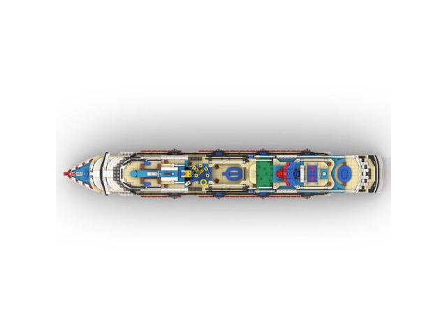 ZITIANYOUBUILD Custom MOC-67085 & MOC-174910 Carnival Dream Cruise Ship 1:400 scale 3631 Parts
