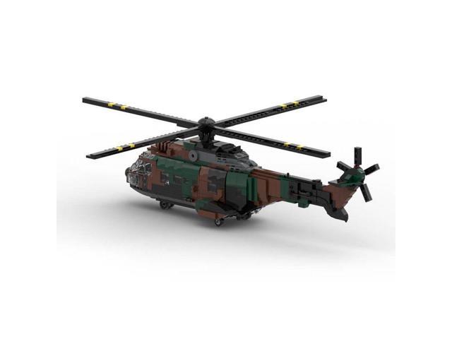 ZITIANYOUBUILD Custom MOC-167061 AS 532 European Helicopter Military Blocks Set (1051 Parts)