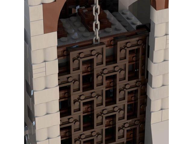 ZITIANYOUBUILD Custom MOC-138840 Falcons Barbican Gatehouse Medieval Castle 1881 Parts