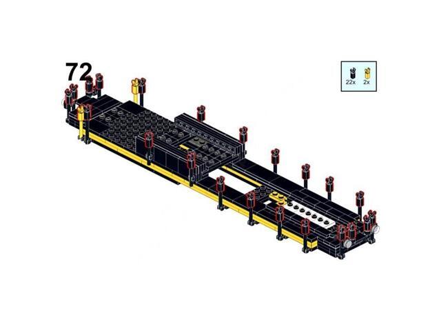 ZITIANYOUBUILD Custom MOC-116993 GE-U18B-SCL Large Train 1408 Parts Toys Gift for Christmas