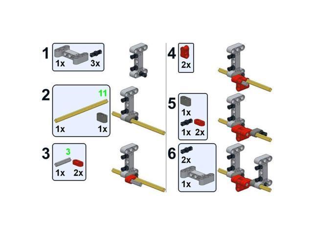 ZITIANYOUBUILD Custom MOC-94474 & MOC-32820 RC Band Rake Tractor Extendable Blocks 1297 Parts