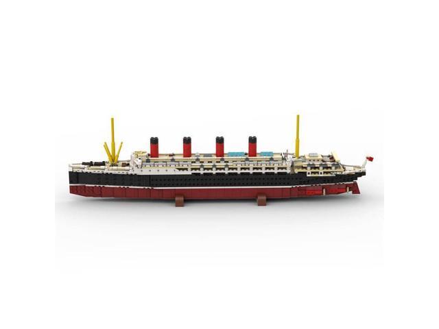 ZITIANYOUBUILD Custom MOC-175850 RMS Lusitania Steamship 1:400 Scale 1863 Parts 23.5 Long