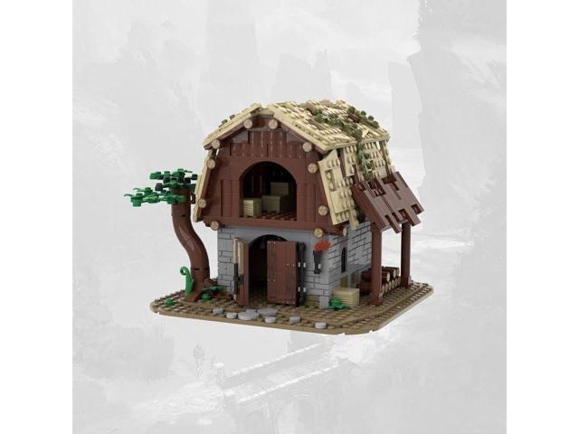 ZITIANYOUBUILD Custom MOC-87196 Medieval Barn Shaped 708 Parts Toys Gift for Christmas