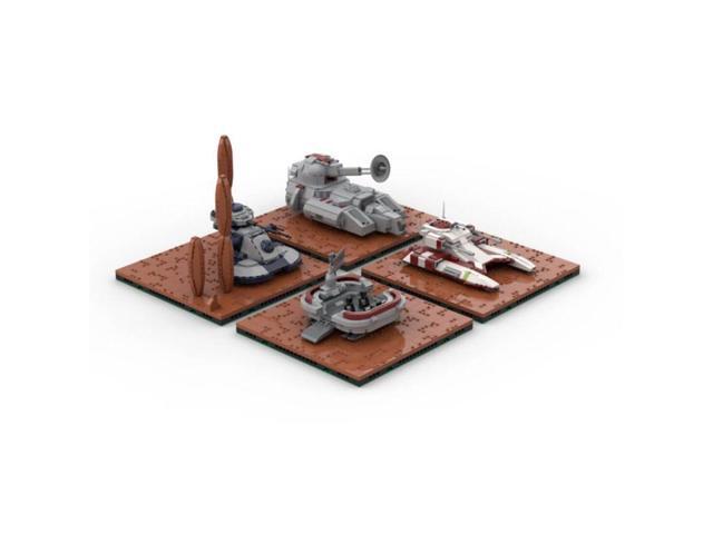 ZITIANYOUBUILD Custom MOC-125129 Sci-fi Interstellar War Vehicle Landscape Model (1701 Parts)