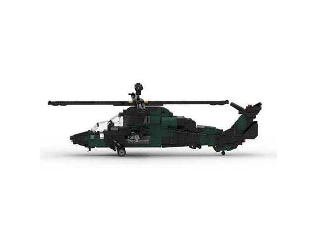 ZITIANYOUBUILD Custom MOC-177490 EC 665 Tiger Armed European Helicopter Military 969 Parts