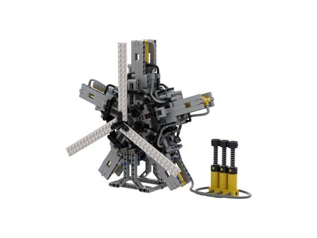 ZITIANYOUBUILD Custom MOC-39694 5-cylinder Pneumatic Star Engine Building Set (872 Parts)