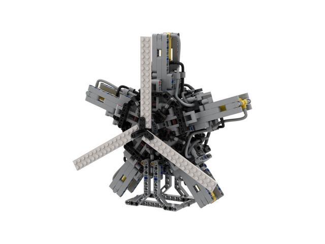 ZITIANYOUBUILD Custom MOC-39694 5-cylinder Pneumatic Star Engine Building Set (872 Parts)