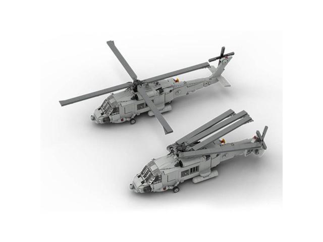 ZITIANYOUBUILD Custom MOC-206841 1/35 Scale SH-60 SEA HAWK Helicopter Blocks Set (1028 Parts)