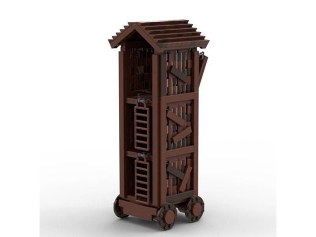 ZITIANYOUBUILD Custom MOC-92694 Medieval Pirate Medieval Assault Tower Model (597 Parts)